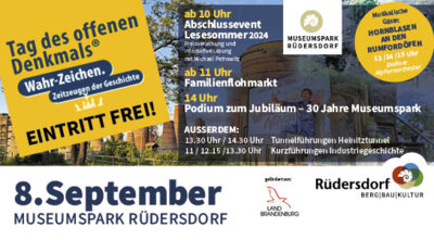 Tag des offenen Denkmals 2024: 30 Jahre Museumspark