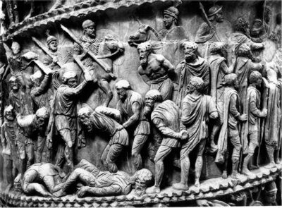 Ausschnitt von der Marcus-Aurelius-Säule in Rom. (Bild vergrößern)