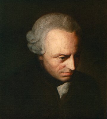 Immanuel Kant, gemaltes Porträt, um 1790