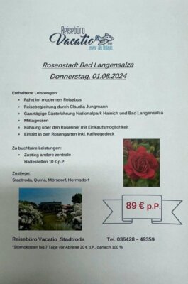 Veranstaltung: Rosenstadt Bad Langensalza