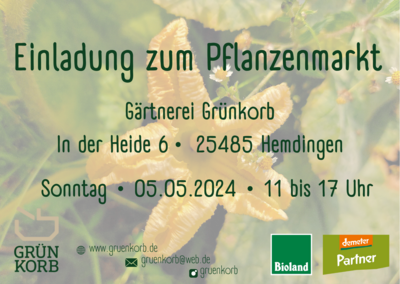 Veranstaltung: Pflanzenmarkt Hemdingen