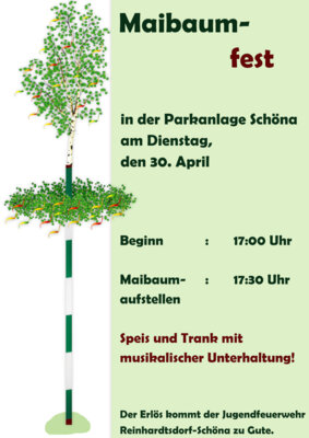 Veranstaltung: Maibaumfest in der Parkanlage Schöna