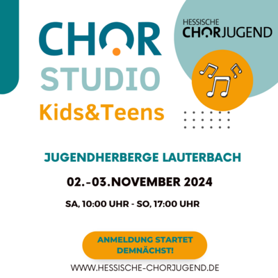 Veranstaltung: Chorstudio Kids&Teens 2024