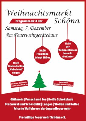 Veranstaltung: Weihnachtsmarkt Schöna Sa 07. 12. 2024