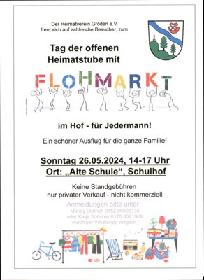 Veranstaltung: Tag der offenen Heimatstube mit Flohmarkt