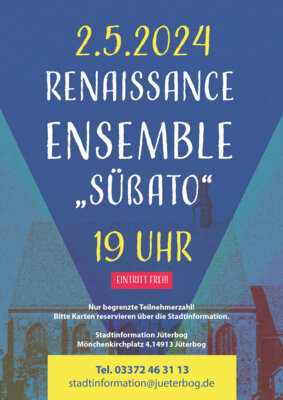PLAKAT - Renaissance Ensemble Süßato (Bild vergrößern)