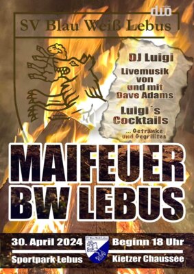 Veranstaltung: Maifeuer BW Lebus