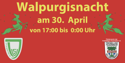 Veranstaltung: Walpurgisnacht