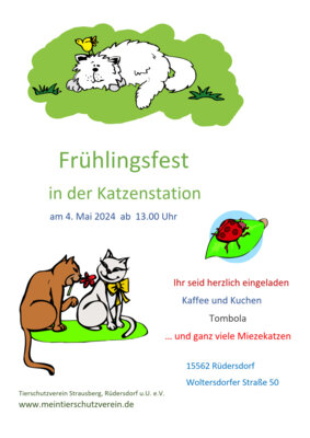 Veranstaltung: Frühlingsfest in der Katzenstation