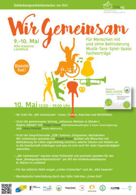 Programmübersicht am Wir-Gemeinsam-Fest, 10. Mai