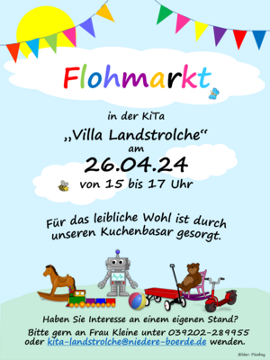 Veranstaltung: Flohmarkt in der KiTa Villa Landstrolche