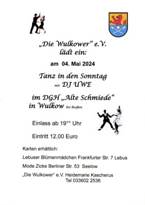 Veranstaltung: " Tanz in den Sonntag" in Wulkow
