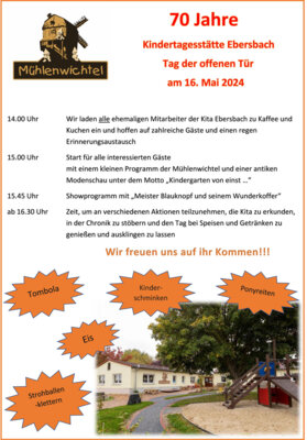 Veranstaltung: 70 Jahre Kindergarten Ebersbach