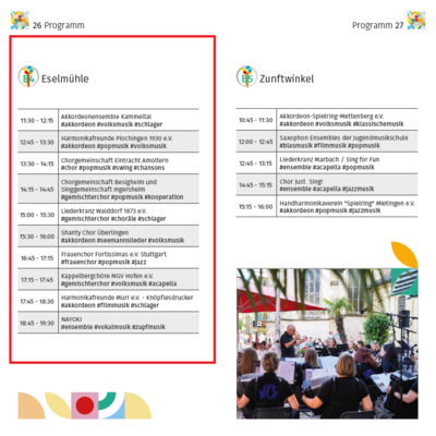 Programm Eselmühle (Bild vergrößern)