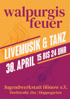 Plakat Walpurgisfeuer