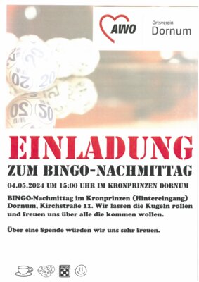 Veranstaltung: Bingo-Nachmittag