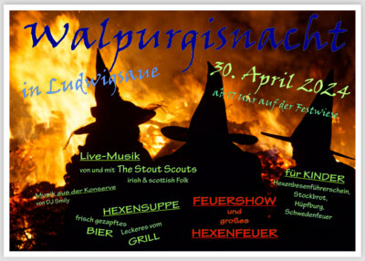 Veranstaltung: Walpurgisnacht in Ludwigsaue
