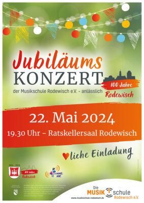 Veranstaltung: Jubiläums Konzert der Musikschule Rodewisch