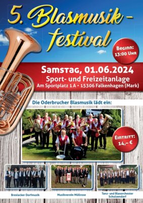 Veranstaltung: 5. Blasmusikfestival in Falkenhagen (Mark)