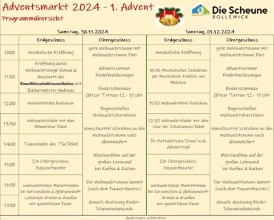 Programm 1. Advent 2024 (Bild vergrößern)