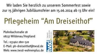 Veranstaltung: Sommerfest im Pflegeheim "Am Dreiseithof"
