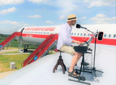 Konzert im Sommer 2024 auf der Tragfläche der 