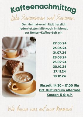 Veranstaltung: Kaffeenachmittag im Kulturraum Alterode