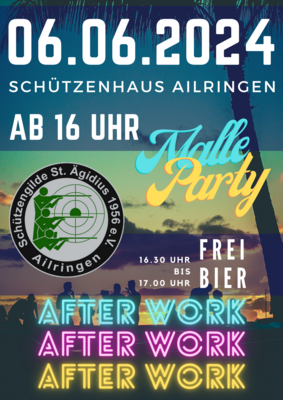 Veranstaltung: Malle Party Do 06. 06. 2024