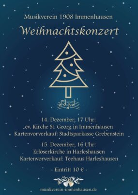 Plakat Weihnachtskonzert