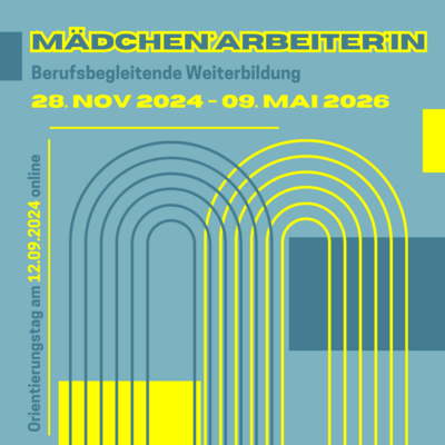Flyer Mädchen*arbeiter*in Weiterbildung