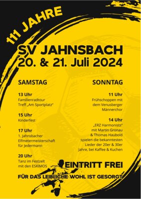 Veranstaltung: 111 Jahre SV Jahnsbach