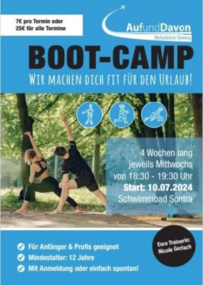 BOOT-CAMP - Wir machen dich fit für den Urlaub! (Bild vergrößern)