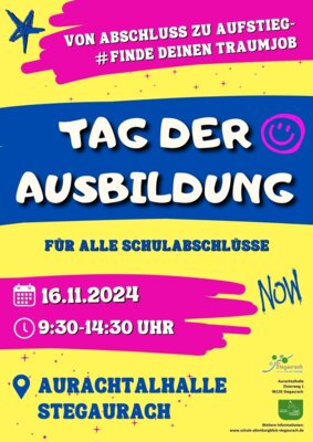 Poster Einladung Tag der Ausbildung 2024