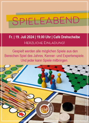 Veranstaltung: Spieleabend Fr 19.07.2024