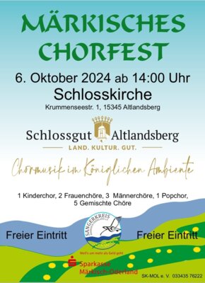 Plakat 2024 Märkisches Chorfest