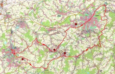 Streckenführung Horchklassik (Bild vergrößern)