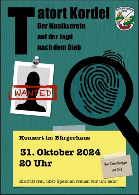 Tatort Kordel - Der Musikverein auf der Jagd nach dem Dieb