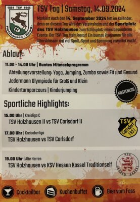 Plakat TSV-Tag