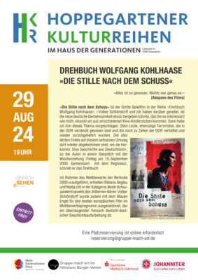 Flyer zur Veranstaltung mit weiteren Hinweisen