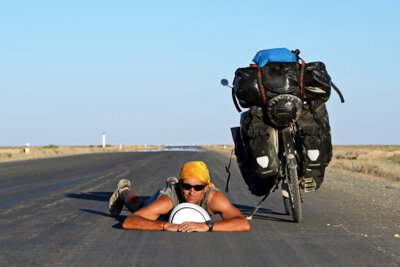 Fast ohne Verkehr in Uzbekistan, Foto: Thomas Meixner