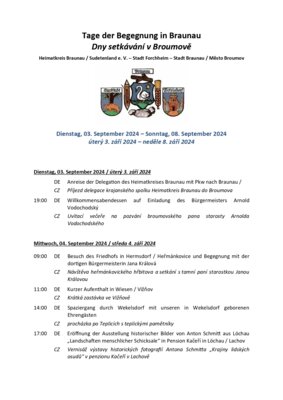 Programm Dienstag und Mittwoch (Bild vergrößern)