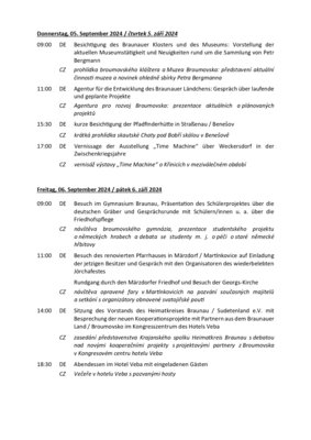Programm Donnerstag und Freitag (Bild vergrößern)
