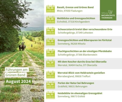 Wanderungen im August (Bild vergrößern)