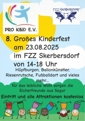 Veranstaltung: 8. Kinderfest Pro Kind e. V. Sa 23.​08.​2025