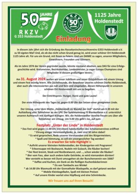 Veranstaltung: Auftritt 1.125 Jahre Holdenstedt Sa 31. 08. 2024