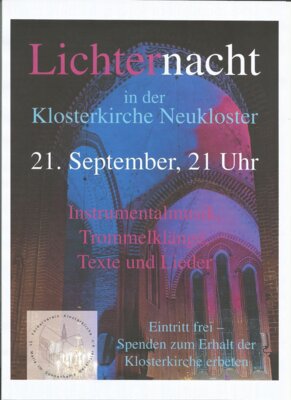 Einladung zur Lichterncht