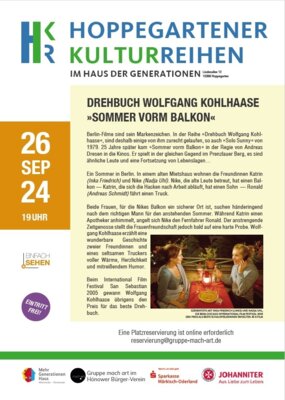 Flyer zur Veranstaltung mit weiteren Hinweisen