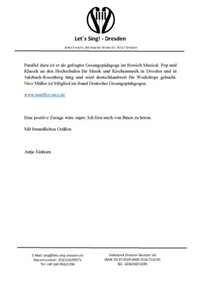 Information zum Chor - S. 3 (Bild vergrößern)