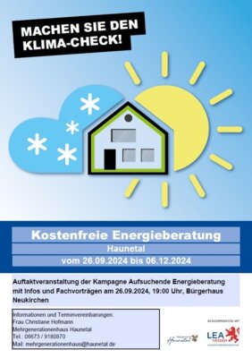 Link zu: Auftaktveranstaltung zur kostenfreien Energieberatung