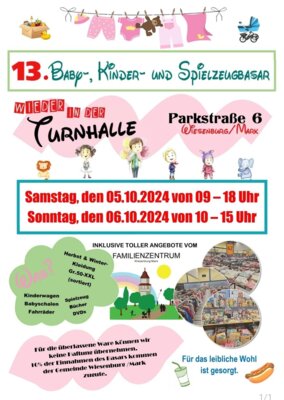 Baby-, Kinder- und Spielzeugbasar (Bild vergrößern)